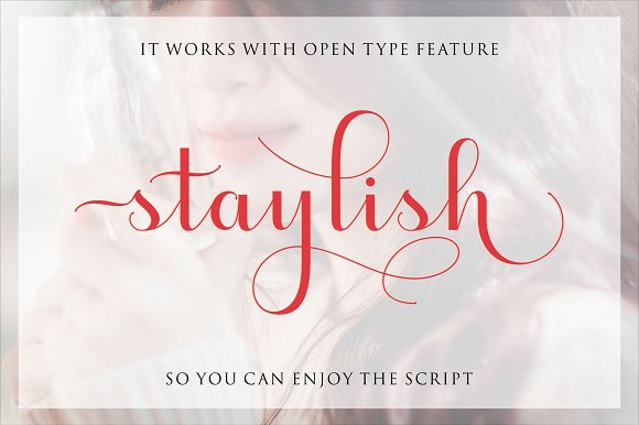 Staylish Upright Font Poster 1