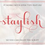 Staylish Upright Font Poster 11