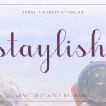 Staylish Upright Font Poster 9