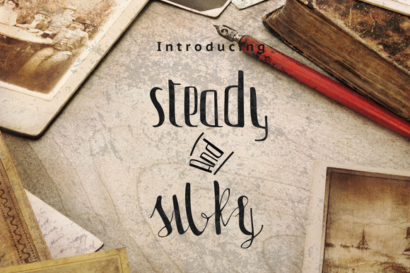Steady & Silky Font Poster 1