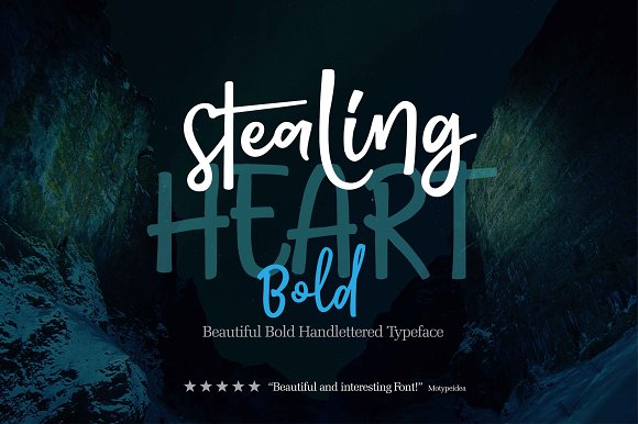 Stealing Heart Bold Font