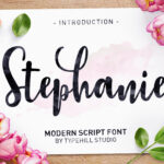 Stephanie Script Font Poster 1