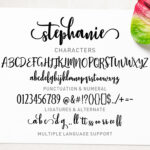 Stephanie Script Font Poster 12