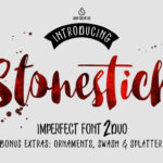 Stonestick Font Poster 1