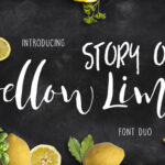 Story of Yellow Lime Font Poster 1