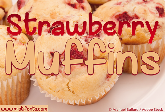 Strawberry Muffins Font Poster 1