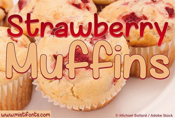 Strawberry Muffins Font Strawberry Muffins Font Poster 1