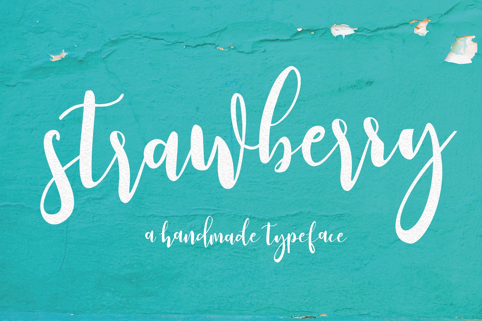 Strawberry Script Font Poster 1