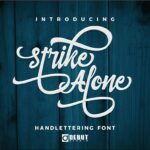 Strike Alone Font Poster 1