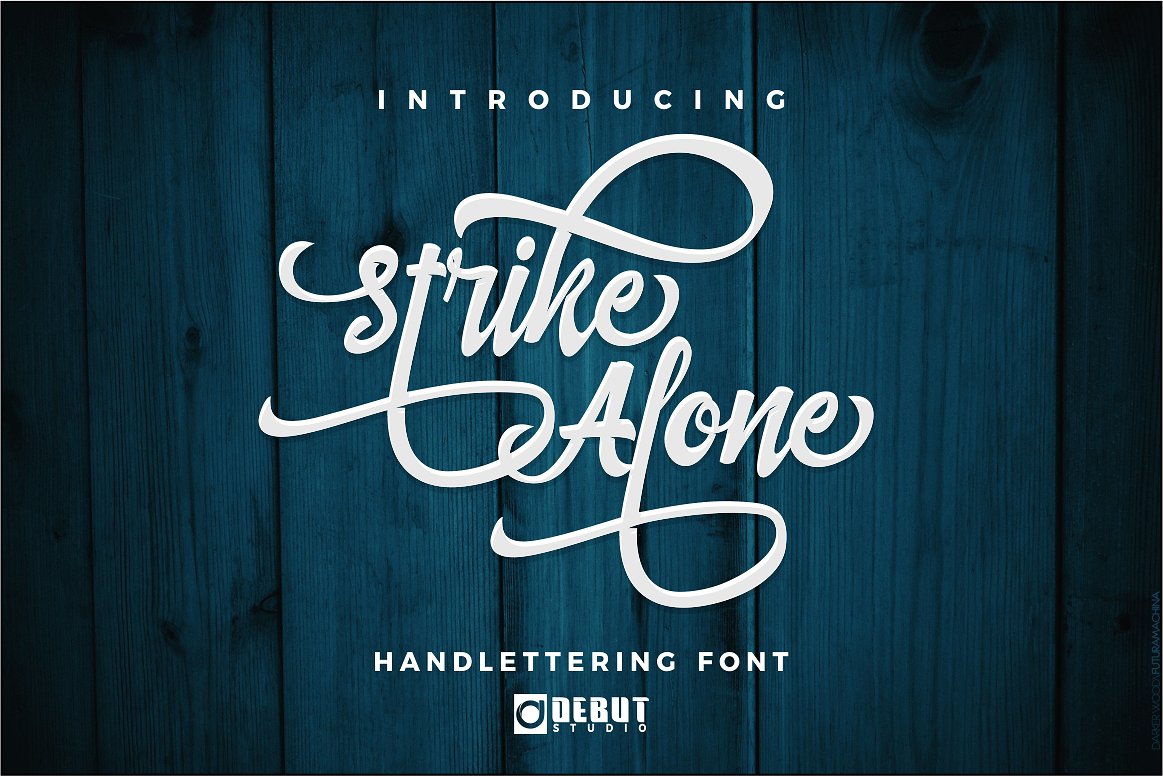 Strike Alone Font Poster 1