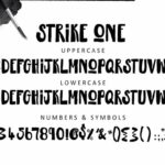 Strike One Font Poster 1