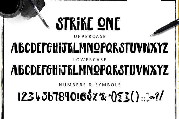 Strike One Font Poster 1