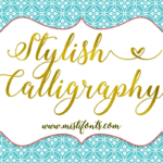 Stylish Calligraphy Font Poster 1