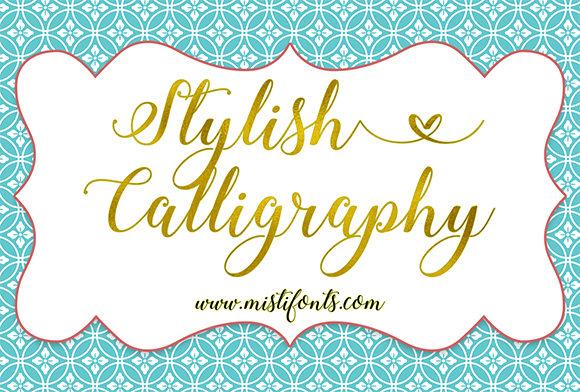 Stylish Calligraphy Font Poster 1