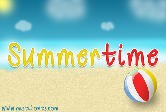 Summertime Font Poster 1