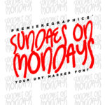 Sundaes on Mondays Font Poster 1
