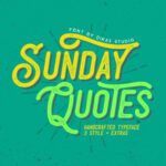 Sunday Quotes Font Poster 1