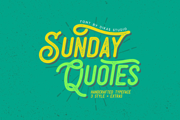 Sunday Quotes Font Poster 1
