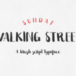 Sunday Walking Street Font Poster 1