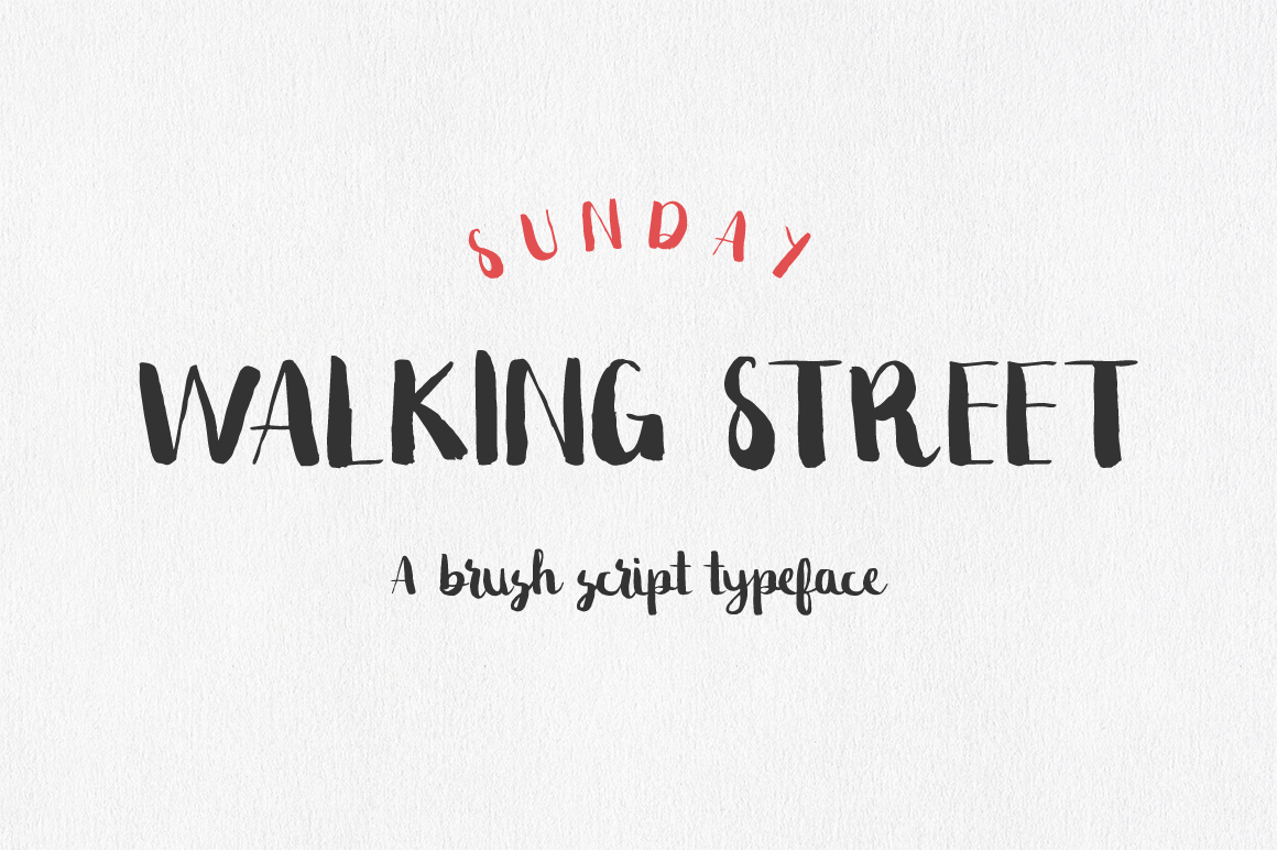 Sunday Walking Street Font Poster 1