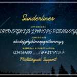 Sunderlines Font Poster 9