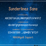 Sunderlines Font Poster 10