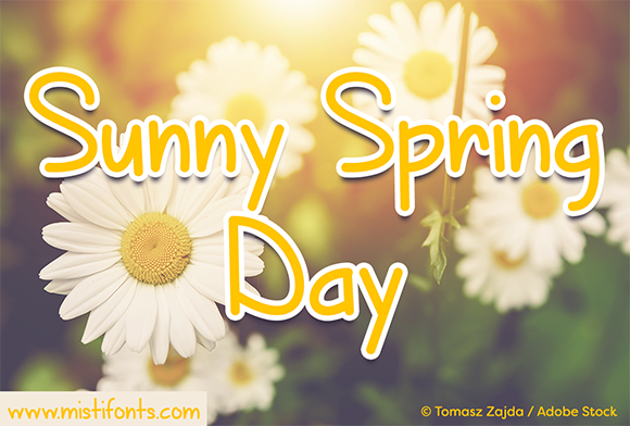 Sunny Spring Day Font Poster 1