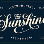 Sunshine & Vintage Ornaments Font Poster 1