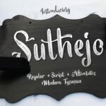 Suthejo Font Poster 1