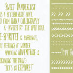 Sweet Wanderlust Font Poster 3