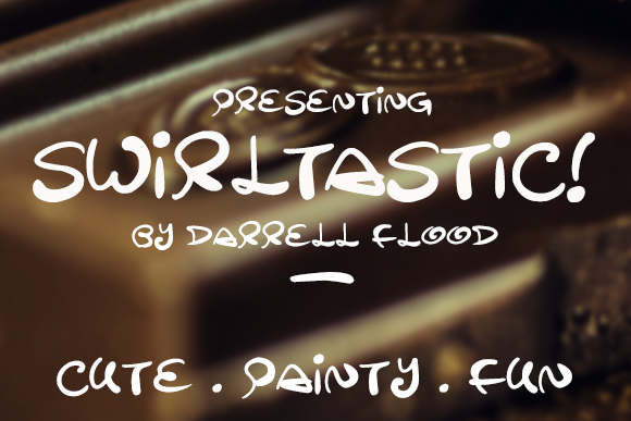 Swirltastic Font Poster 1