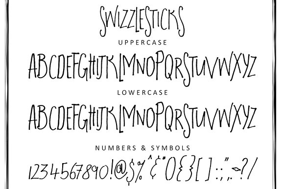 Swizzlesticks Font Poster 1