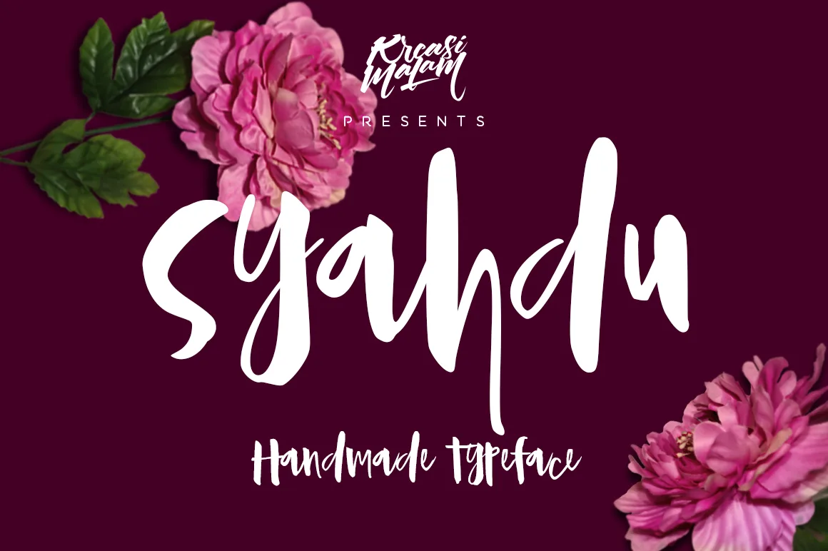 Syahdu Font Syahdu Font Poster 1