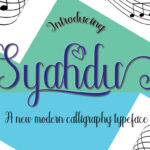 Syahdu Font Poster 1