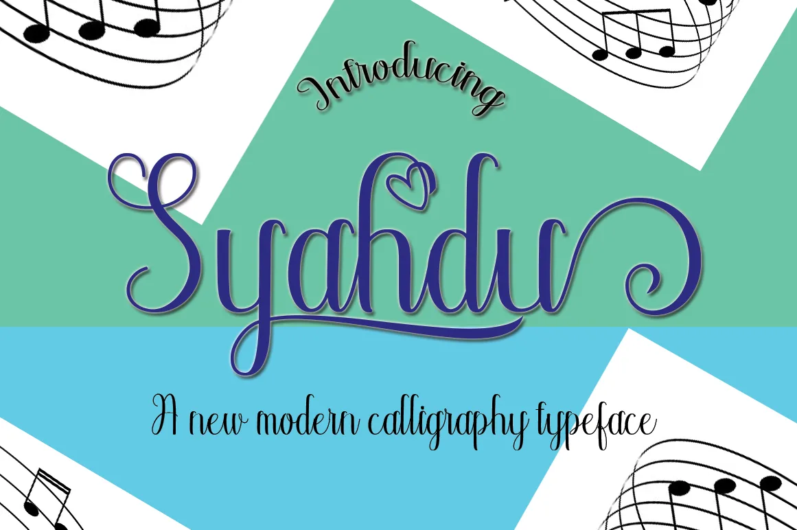 Syahdu Font Syahdu Font Poster 1