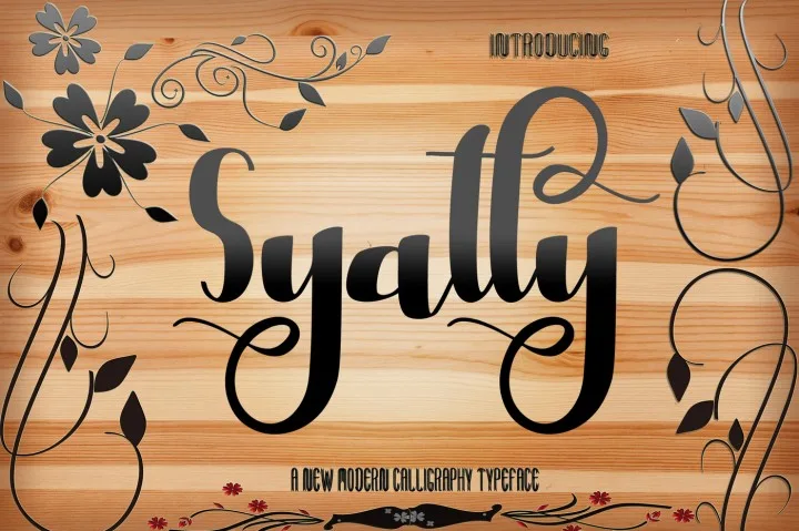 Syatty Font Syatty Font Poster 1