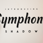Symphony Shadow Font Poster 1