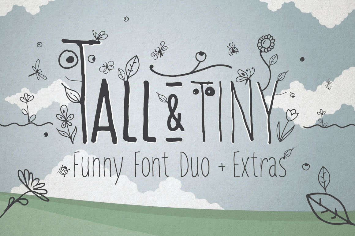 Tall & Tiny Font Duo Font Poster 1
