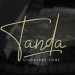 Tanda Signature Font Poster 1