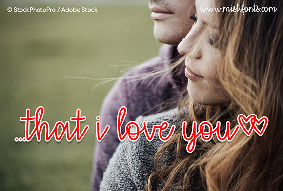That I Love You Font Poster 1
