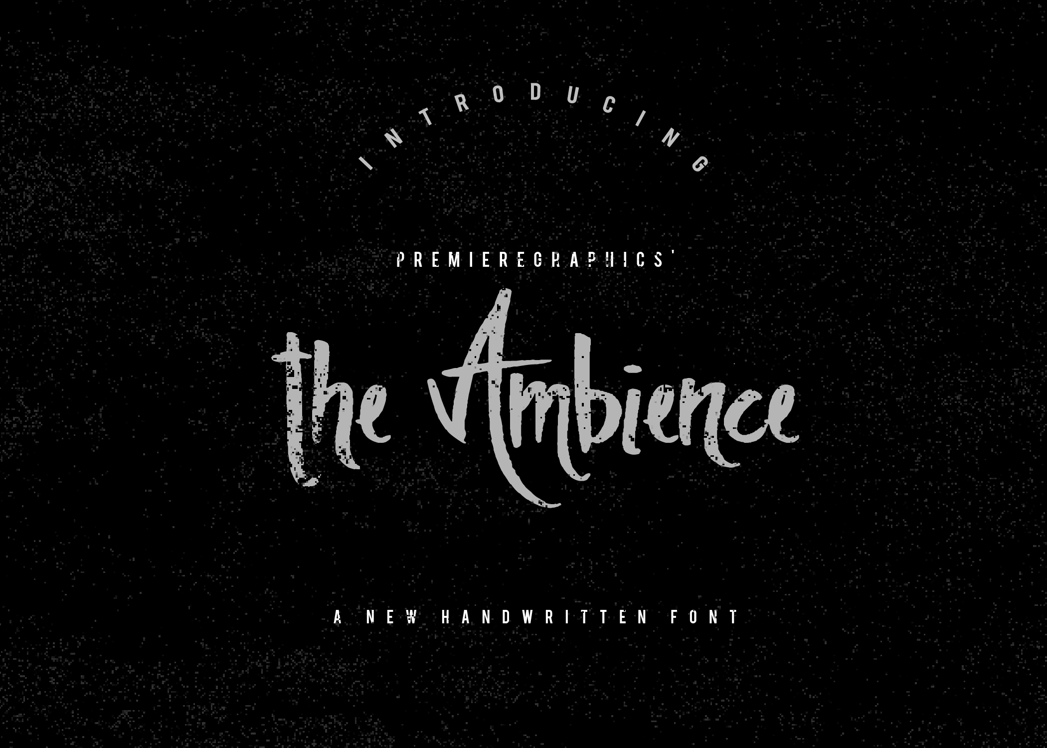 The Ambience Font Poster 1