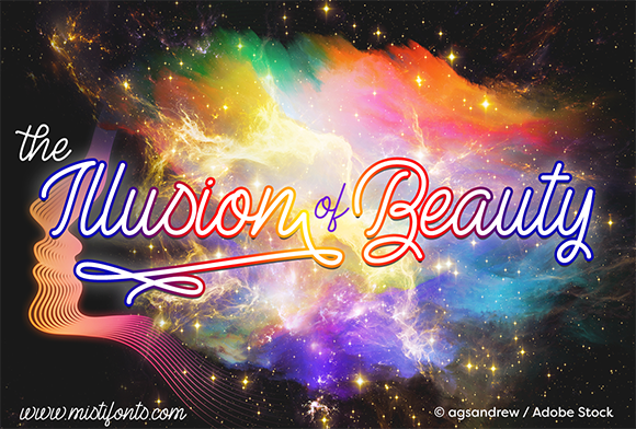 The Illusion of Beauty Font Poster 1