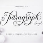 The Paragraph Script Font Poster 1