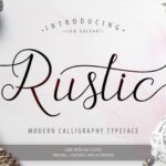 The Rustic Script Font Poster 1