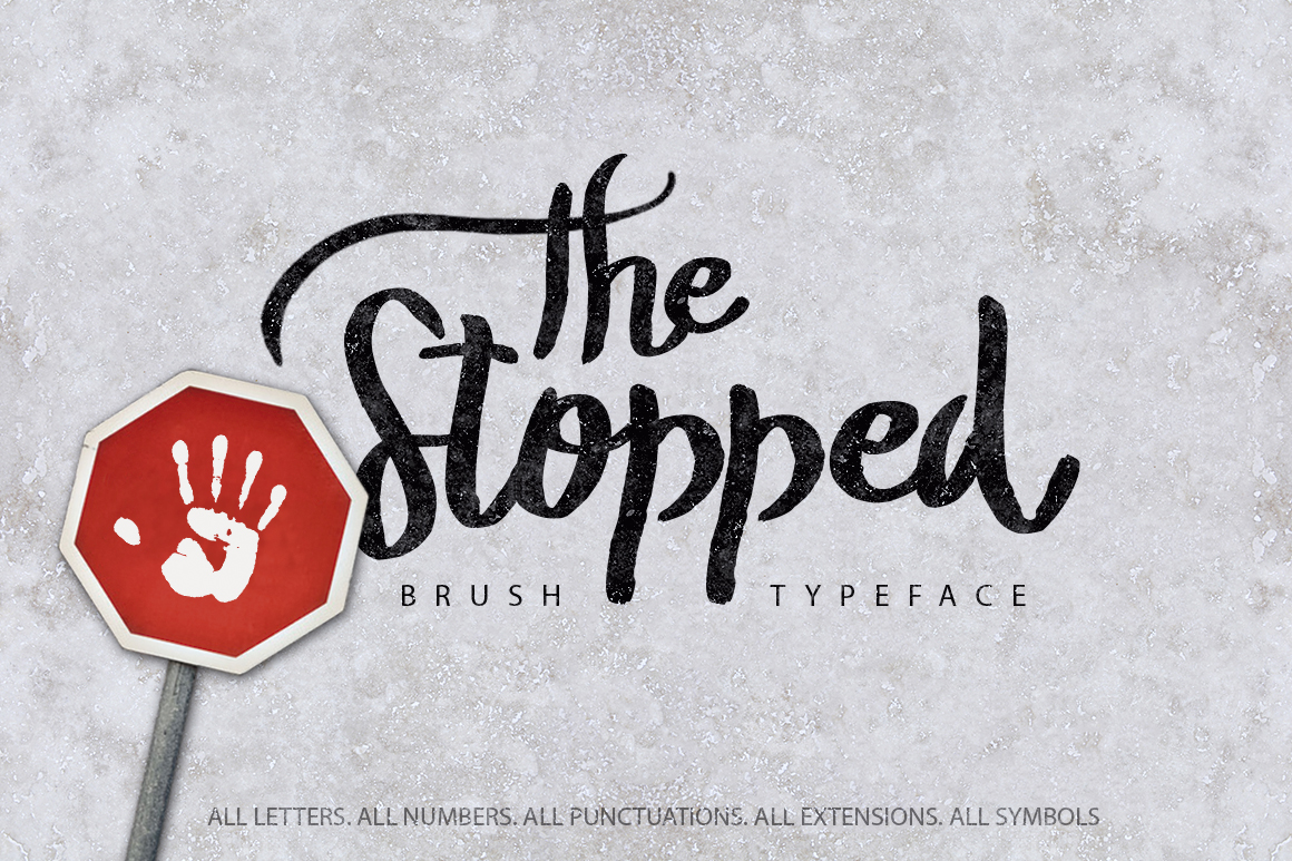 The Stopped Font Poster 1