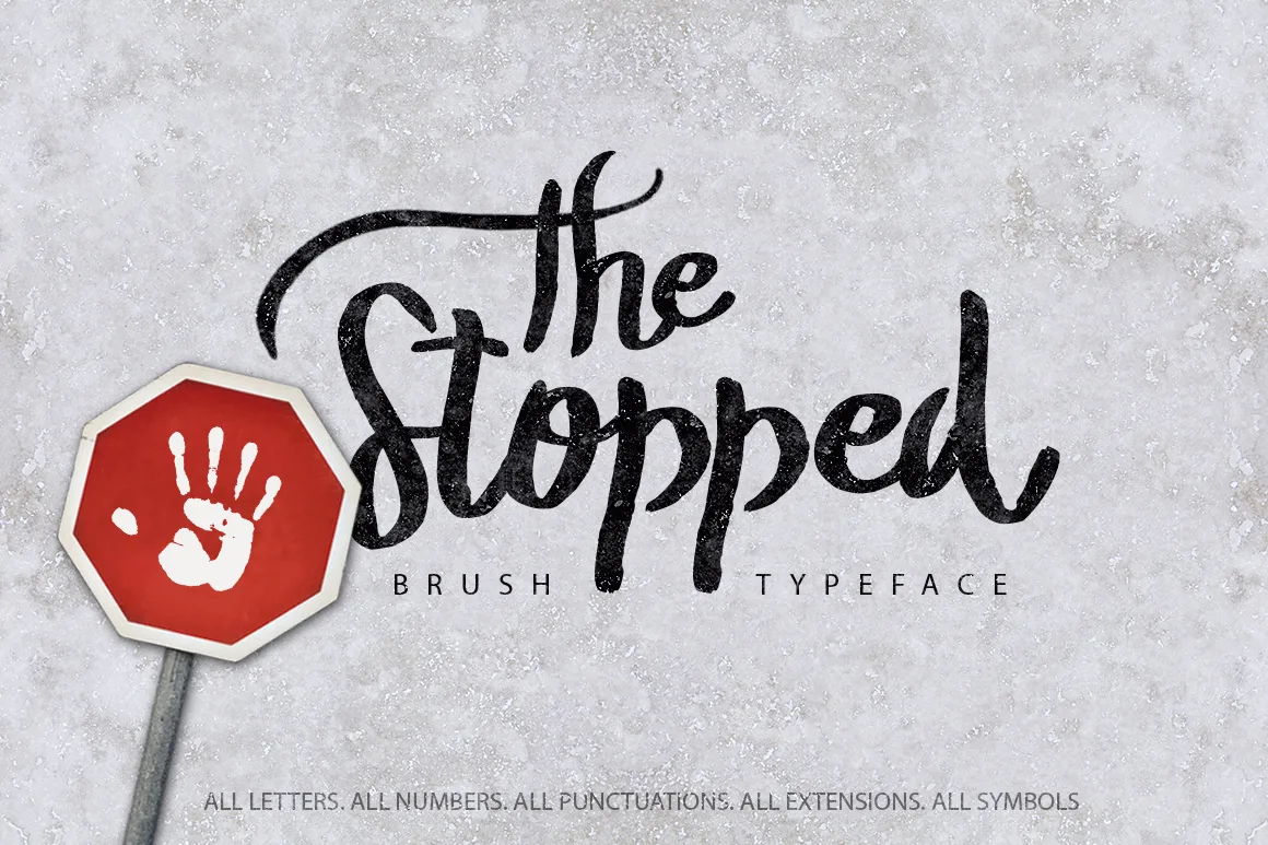 The Stopped Font The Stopped Font Poster 1