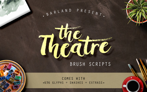 The Theatre Font Poster 1