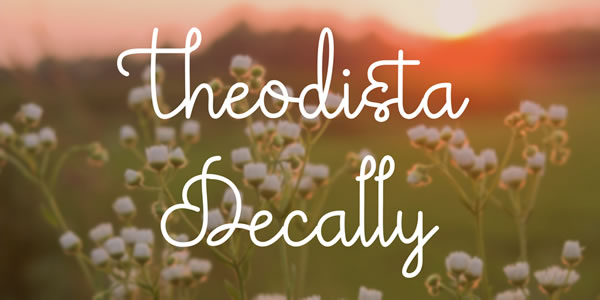 Theodista Decally Font Poster 1