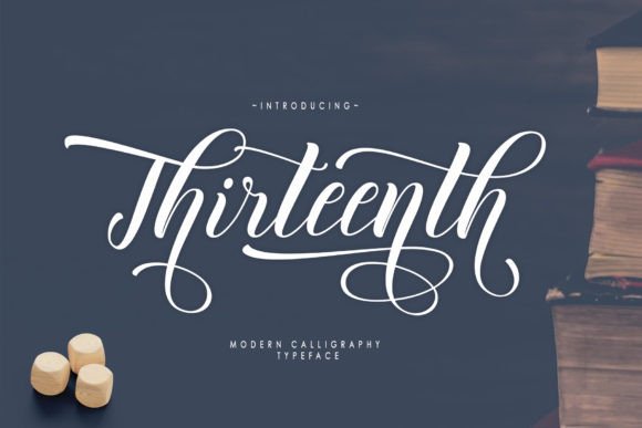 Thirteenth Script Font Poster 1