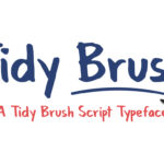 Tidy Brush Font Poster 1